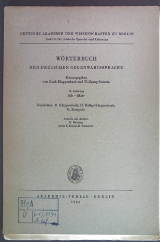 Wörterbuch der deutschen